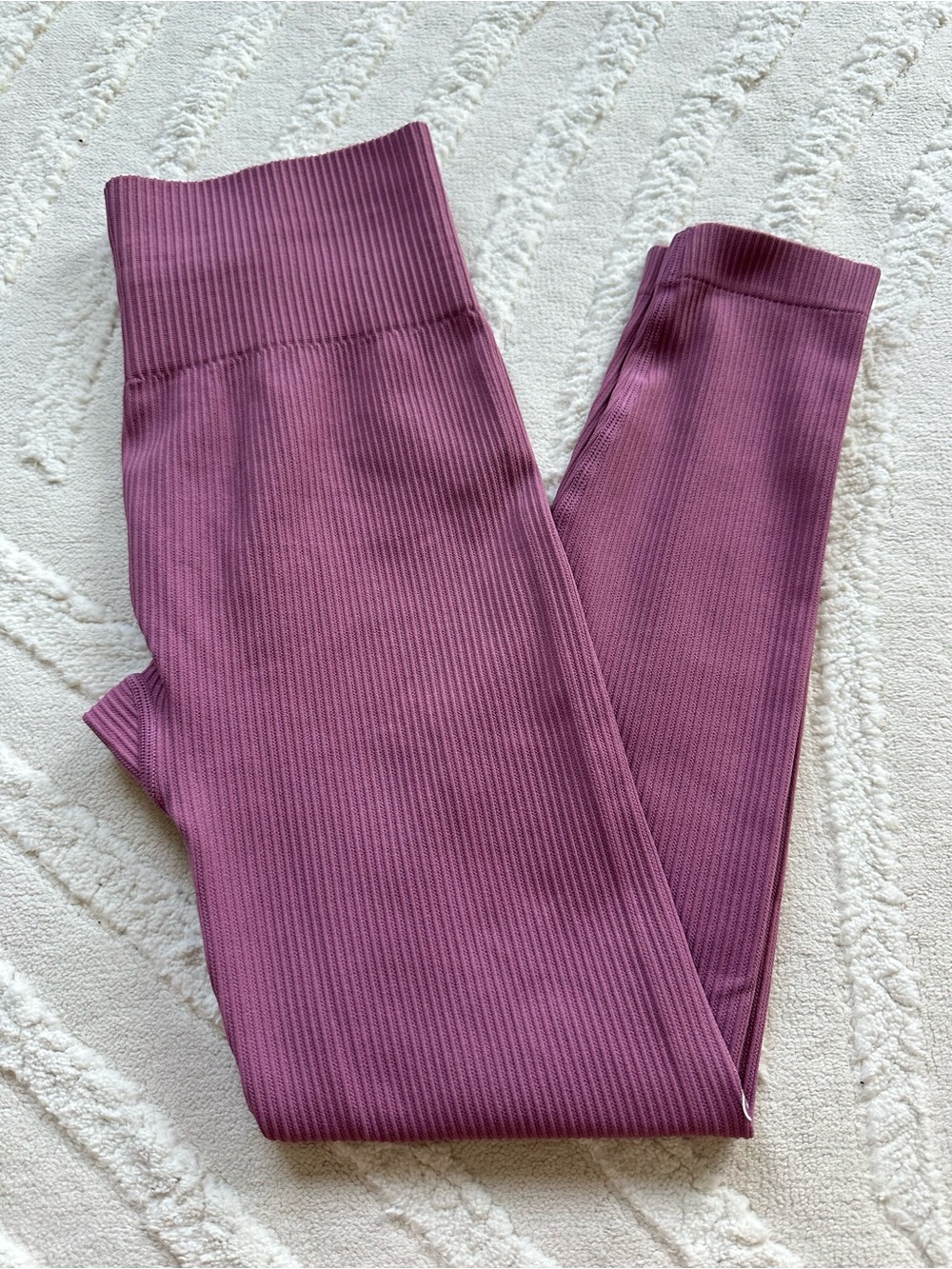 Gym + Coffee | Lotus Rib Knit Leggings | Desert Berry